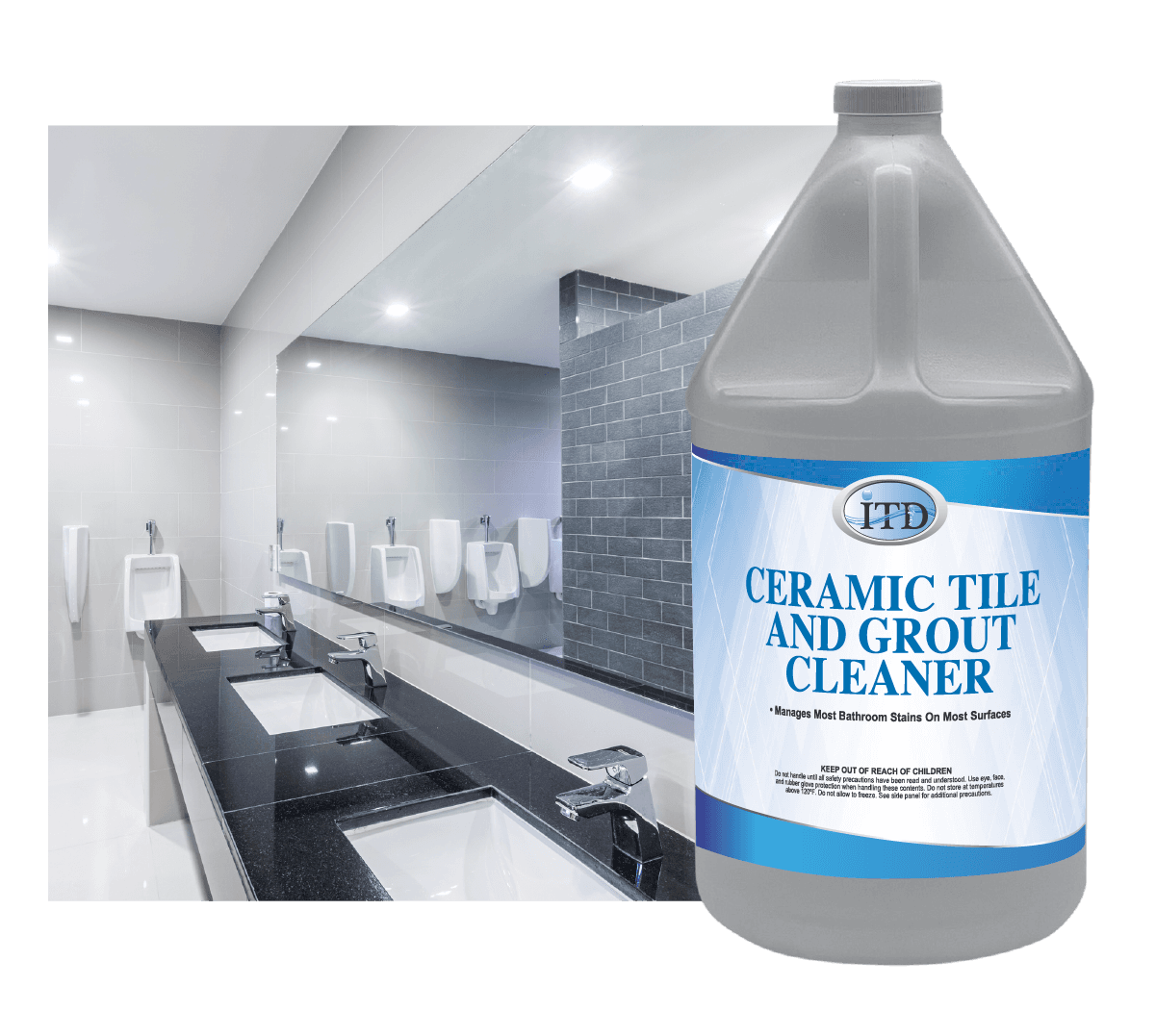 Ceramic Tile and Grout Cleaner- Remove Bathroom & Kitchen Stains