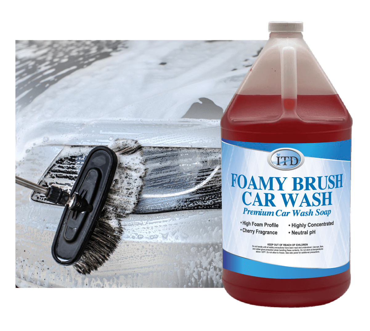 Foamy Brush Red/Cherry – Self Serve Car Wash Soap