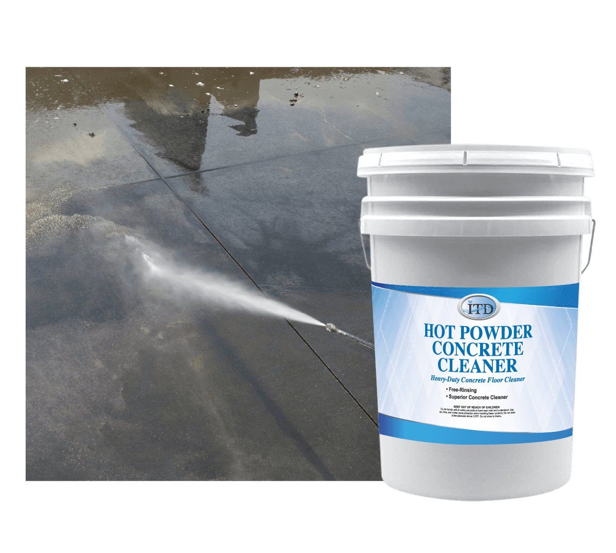 Hot Powder Concrete Cleaner – Heavy Duty