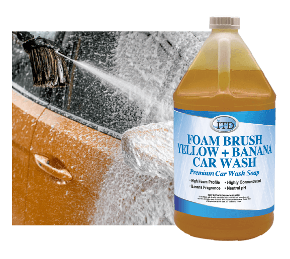 Foamy Brush Yellow/Banana – Premium Self Serve Car Wash Soap